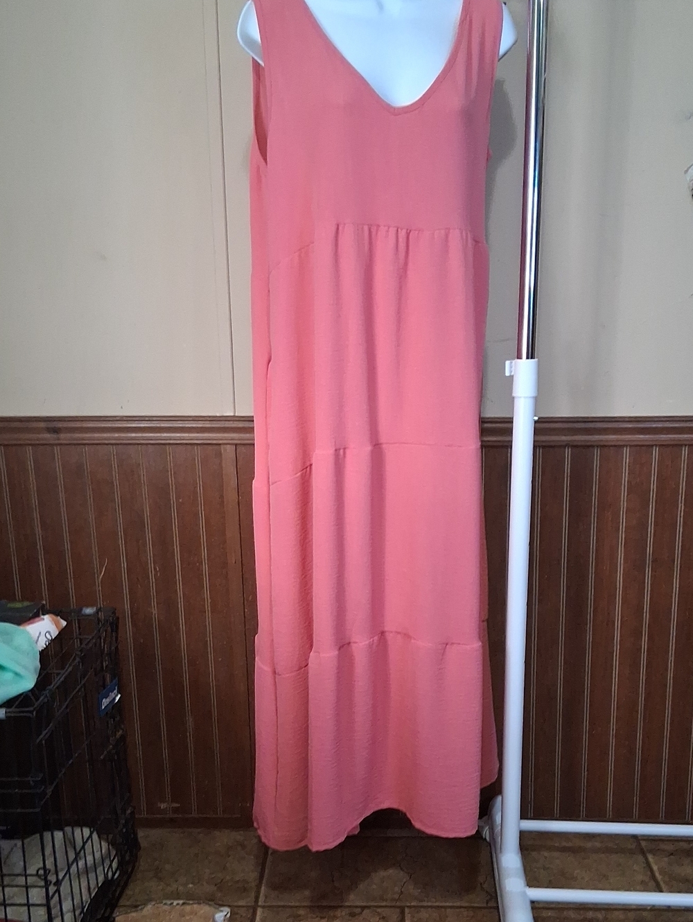 Sleeveless NWT Pink Maxi Dress - Lightweight Summer Style